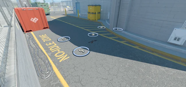 CT spawn markers on the floor in Nuke